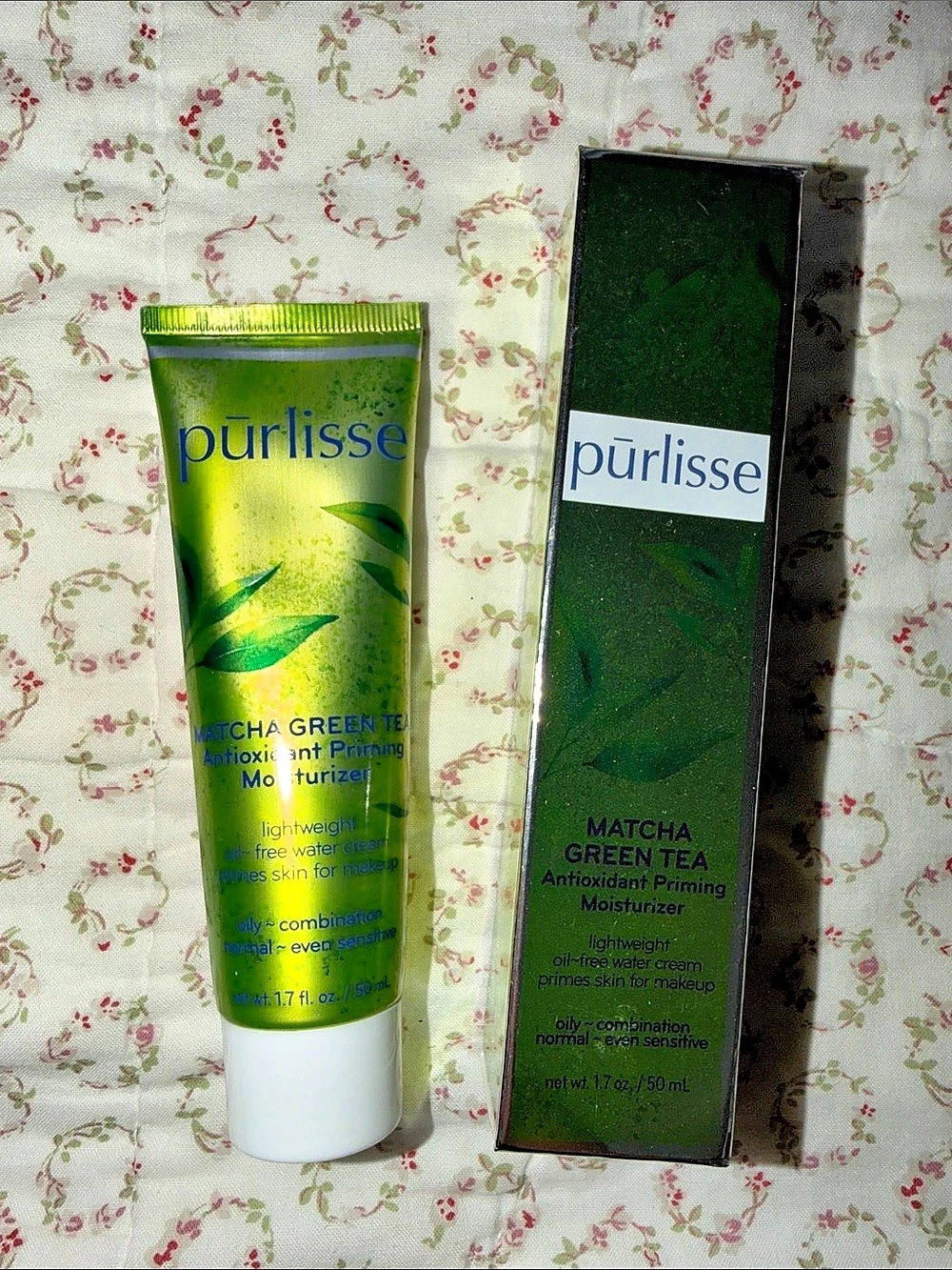 purlisse Matcha Green Tea Antioxidant Priming Moisturizer Green Priming